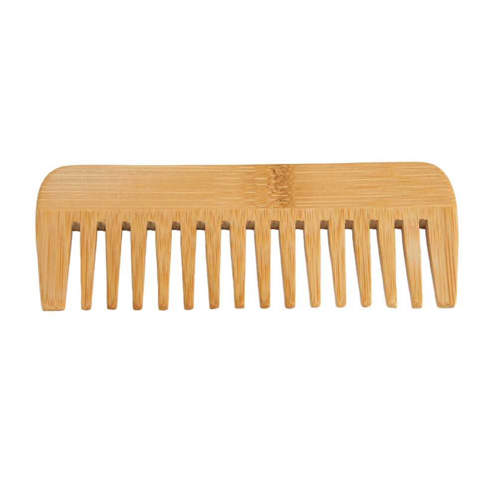 Bamboo Wide Tooth Beard Comb for Men Hair Styling Tools