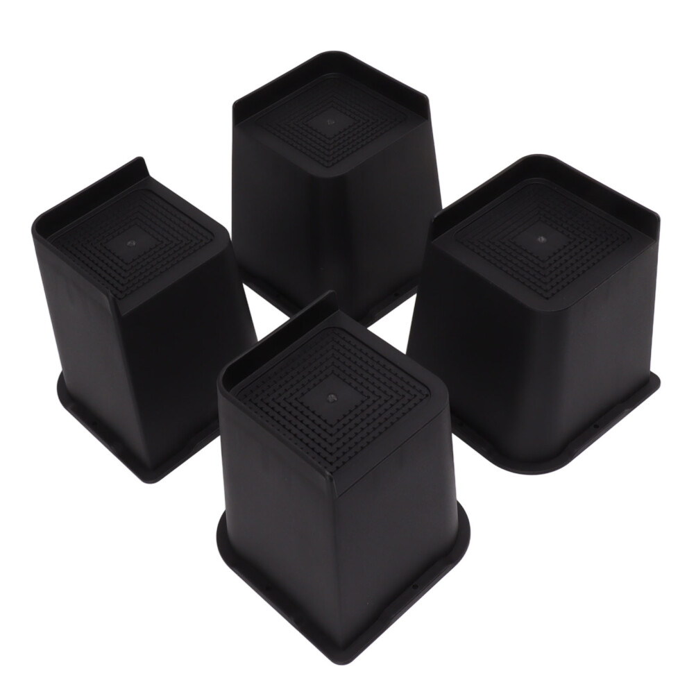 Durable 6In Abs Bed Riser Blocks For Chair Sofa - 4 Pack Furniture Lift 4281354189252