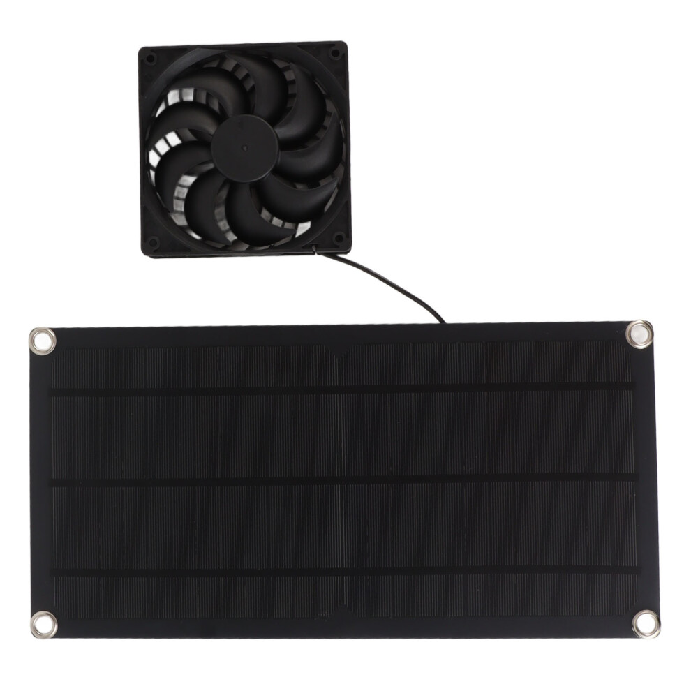 10W Solar Powered Portable Fan, 36X18cm Waterproof Rv Exhaust Fan 9451354190243