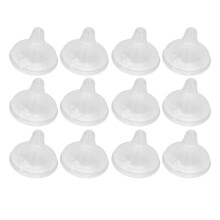 14Pcs Silicone Baby Bottle Nipple Replacement, Soft, Odorless, 9.1cm