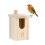 Vogelhaus Naturholz Halbhohle Vögel 1