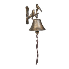 Campanello in ghisa con uccelli