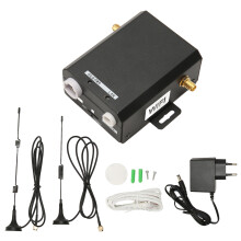 Industriell 4G LTE-router 150 Mbps Nano SIM-kortplats 16 användare Mobil WiFi-hotspot med metallskal och 2 antenner 100‑240V EU-kontakt