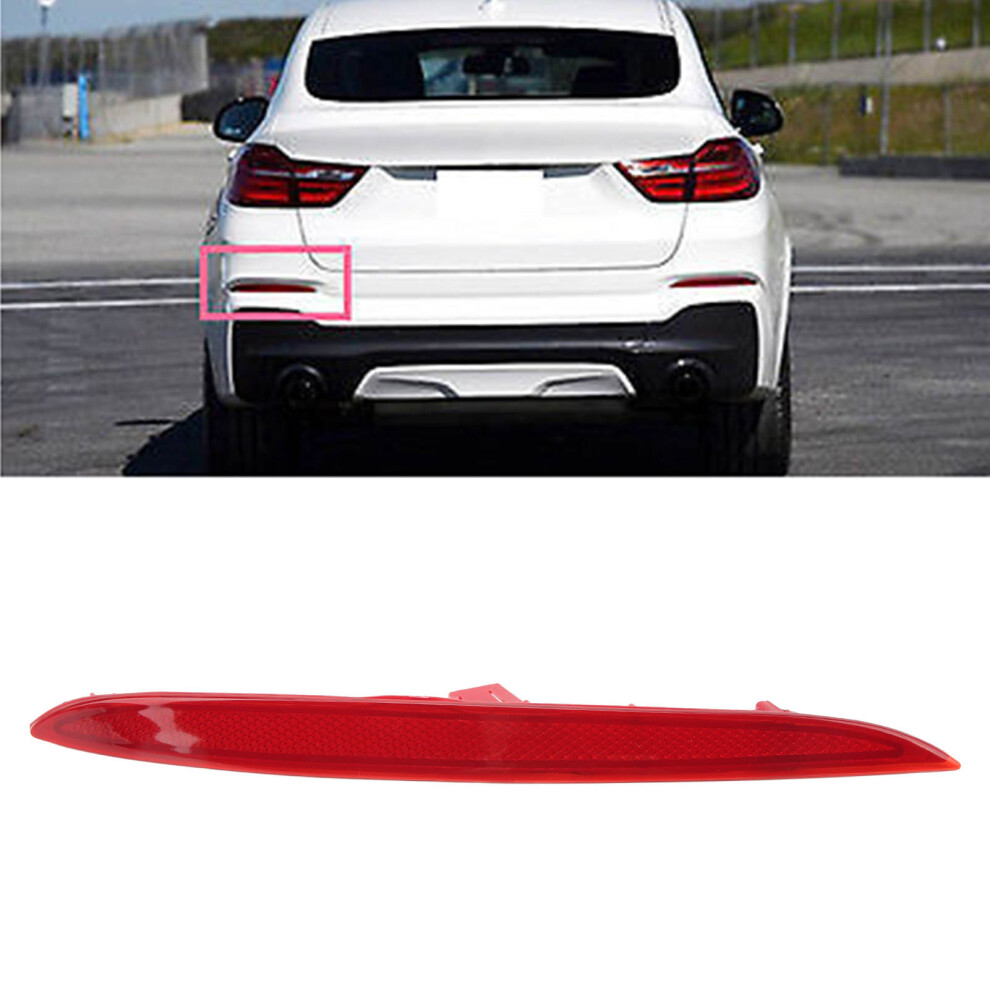 Minimalist Rear Bumper Reflector For F26 X4 2014Â2016 Left Scratch Resistant 4071354196233