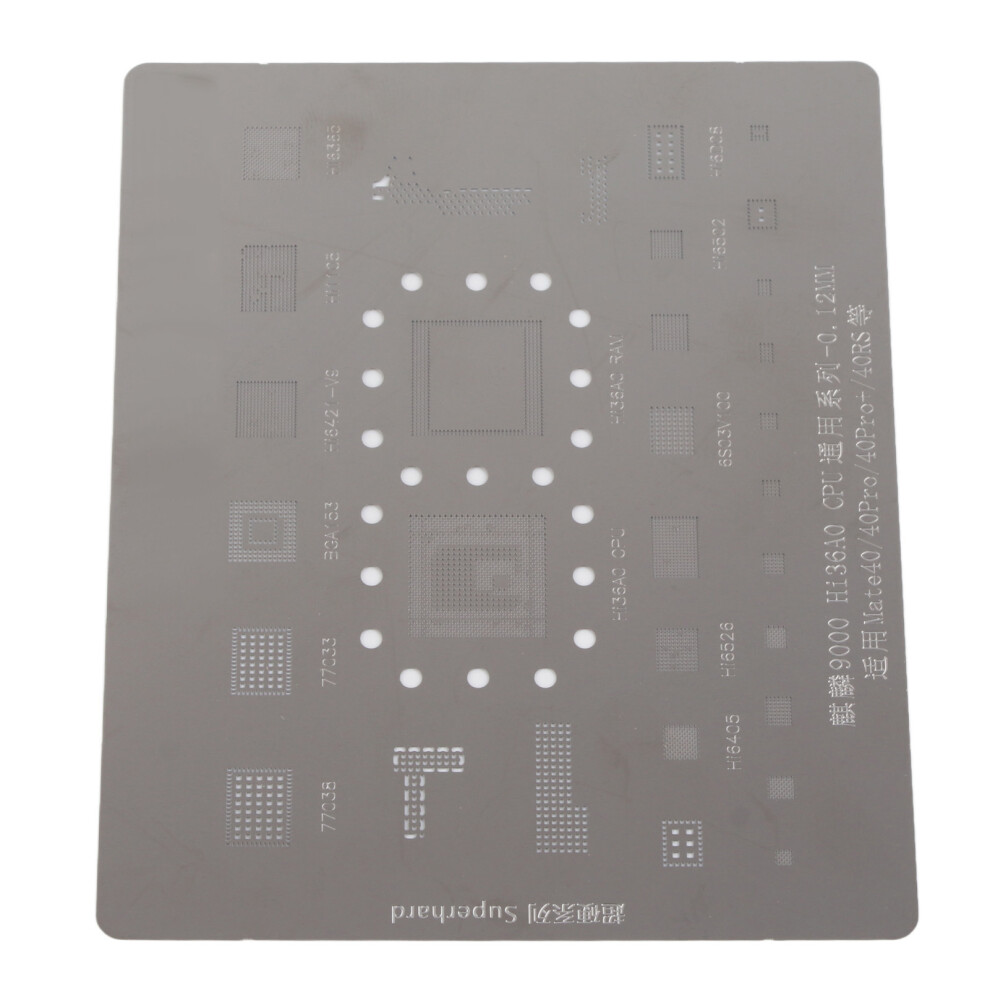 Stainless Steel Bga Reballing Stencil For Mate 40 Series 0.12Mm 5071354196812