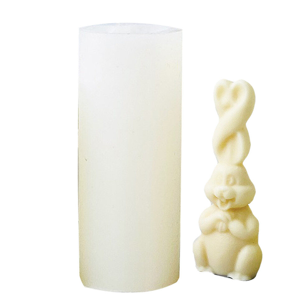 Large Silicone Candle Mould Long Ear Rabbit Shape C03â1 For Scented & Handmade Candles 4391354198229