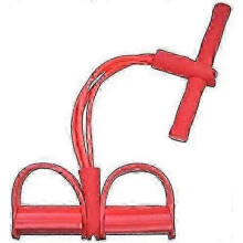 (Red) Fitness Resistance Bands with 21 Upgraded Stretch Bands - 4 Tube Pedal Ankle Puller 2025 Equipment