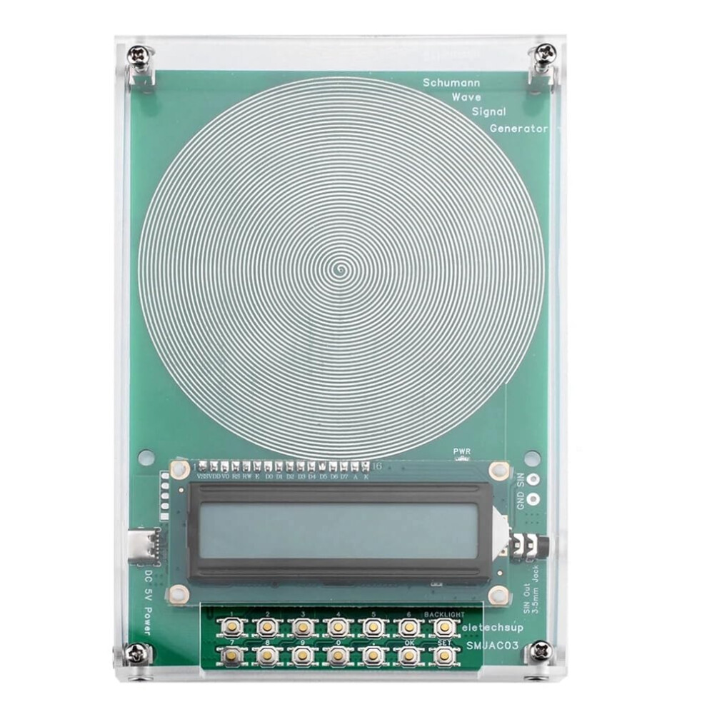 7.83Hz Waves Resonance Generator Ultralow Frequency Pulse Audio Resonator Type-C 0.01 Hz-100 Khz Adjustable Model A 9354506500214