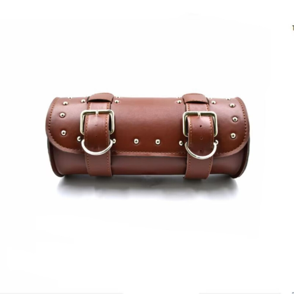 Saddle Bags Motorcycle Front Fork Handlebar Panniers Waterproof Tool Storage Pouch Brown 9354506500245