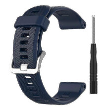 (Midnight blue) Colorful Non-Slip Silicone Watch Strap Band Compatible with Forerunner 745 - Durable Replacement Band for Active Lifestyle