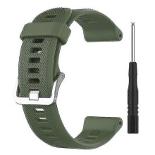 (Green) Colorful Non-Slip Silicone Watch Strap Band Compatible with Forerunner 745 - Durable Replacement Band for Active Lifestyle