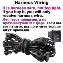 (Harness Wire) Upgrade 2 x 30W LED Fog Light Assembly for Toyota C-HR 2017-2019 - Canbus Car Left & Right Fog Lamps with 6000LM DRL Brightness