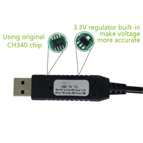 USB zu TTL Seriell Kabel 1,5 m 6 Pins für Debugging & Mikrocontroller 2