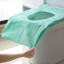 (Green, 50pcs) Disposable Toilet Seat Cover, 20/30/50pcs Disposable Toilet Seat Covers, Pastel Toilet Seat Protector for Home Bathroom Hotel