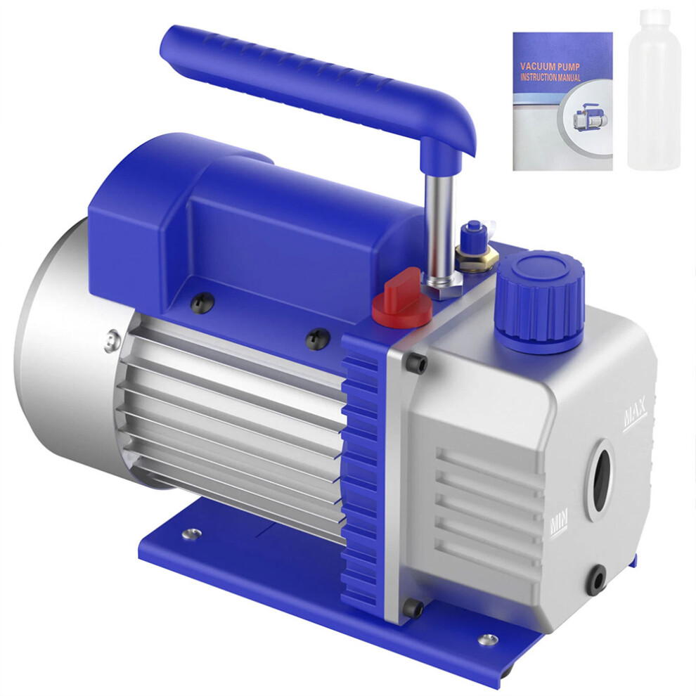 3.5Cfm 1/3Hp Vacuum Pump Hvac Refrigeration R134a Adapter Pressure Gauge 771700660534