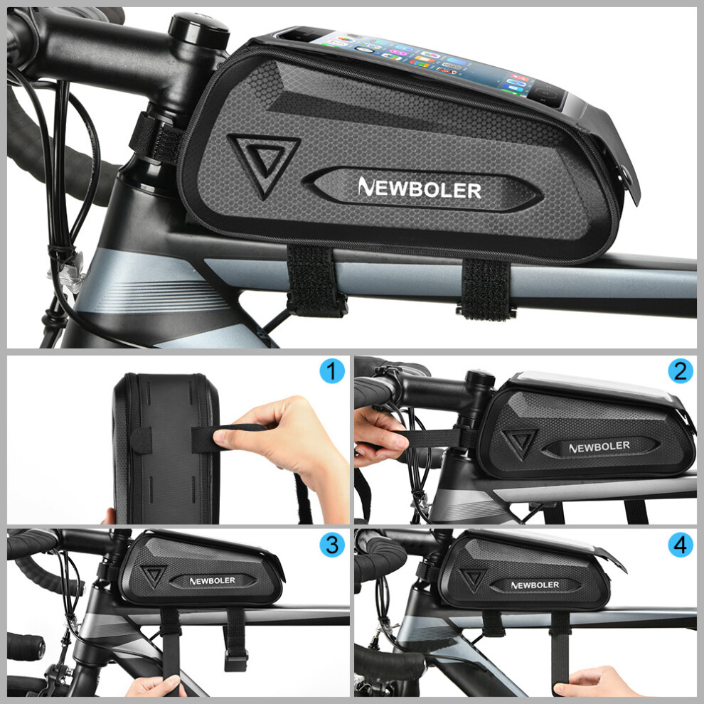 Waterproof Bike Frame Bag 7.2 Inch Phone Holder 1.8L Capacity-image-OPC-PMDVHWM-NEW