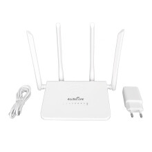 4G WiFi-router300 Mbps standard SIM-kortplatsStöd för 4 antenner20 användareTyp C mobil WiFi-hotspot för Europa100‑240V EU-kontakt
