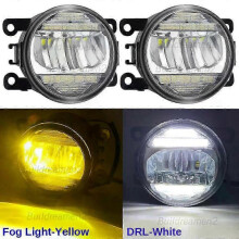 (Yellow)1 Pair LED Fog Light & Daytime Running Lamp Assembly Compatible with Ford Transit Connect Tourneo - 30W 8000LM H11 12V Replacement