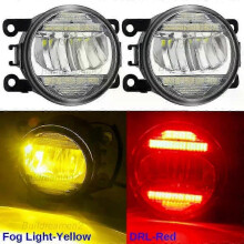 (PURPLE) 1 Pair LED Fog Light & Daytime Running Lamp Assembly Compatible with Ford Transit Connect Tourneo - 30W 8000LM H11 12V Replacement