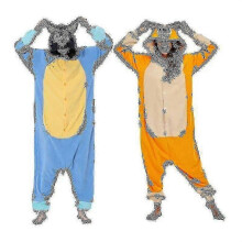 (S, Bluey) suitable for animal adults cartoon dog onesie pajama halloween costume jumpsuit christmas gift yky