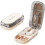 (White) Pill Cutter for Multifunctional Medicine Cutter Box - Precision Cutting, Compact & Portable, 1 Split into 2 or 4 1
