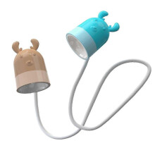 (deer) Kids Reading Light, Cute Book Lights For Reading In Bed, Led Neck Reading Light Bendable Headboard Light 25-26s