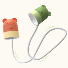 (bear) Kids Reading Light, Cute Book Lights For Reading In Bed, Led Neck Reading Light Bendable Headboard Light 25-26s