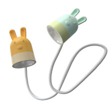 (rabbit) Kids Reading Light, Cute Book Lights For Reading In Bed, Led Neck Reading Light Bendable Headboard Light 25-26s