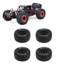 4 Stück 1/10 RC Off-Road Gummireifen & Plastik-Naben, 102mm