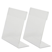 2Stk Acryl Schildhalter Preisschild Display Etikettenhalter
