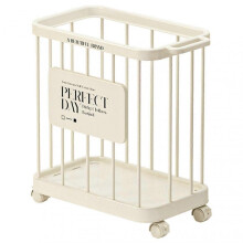 (Sprayed Models) Laundry Basket with Wheels Large Capacity Clothes Storage Basket for Dorm Bathroom & Travel 25-26s