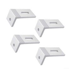 L Bracket Mount 90 Degree Aluminum Alloy For RV And Boat Roofs Offgrid, 10W-100W Panels, Composite Metal Roof Compatible