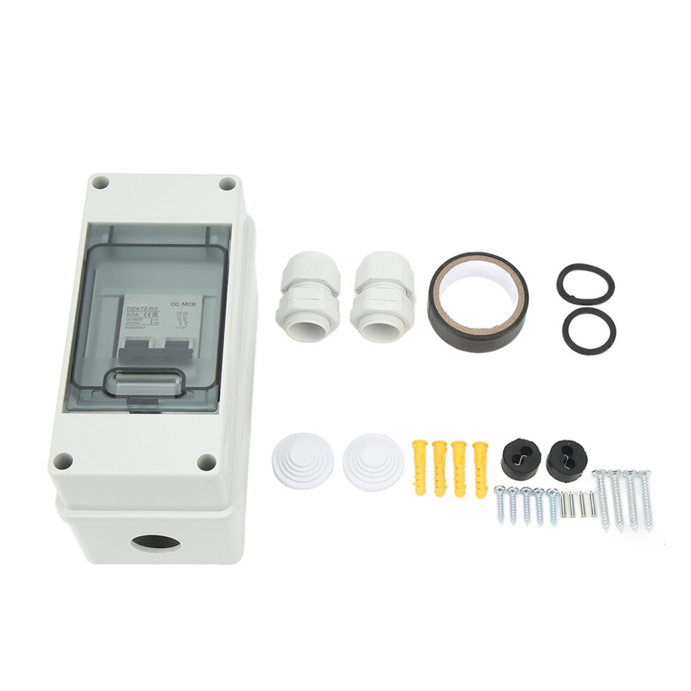 Dc Miniature Circuit Breaker 2P 50A 1000V Ip65 Waterproof Disconnect Switch 4621354211988