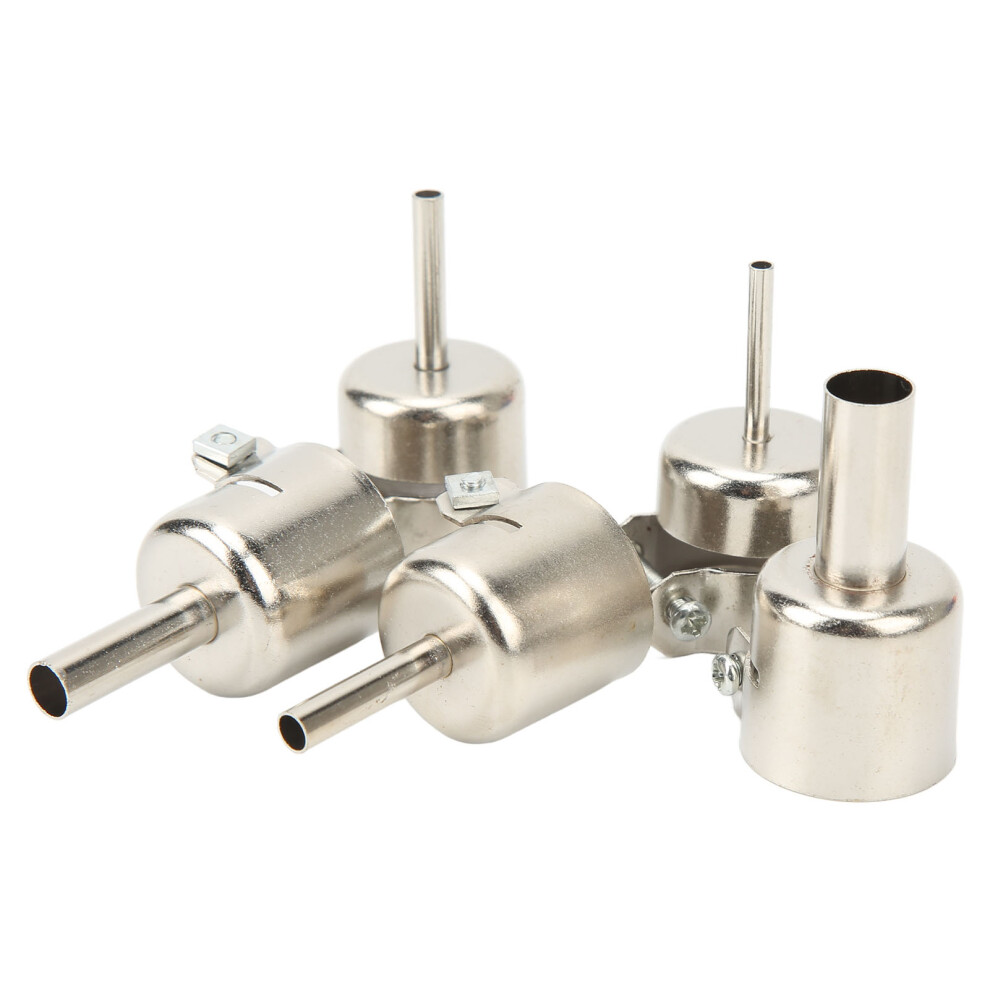 Durable 8Pcs Curved Stainless Heat Gun Nozzles for Desoldering