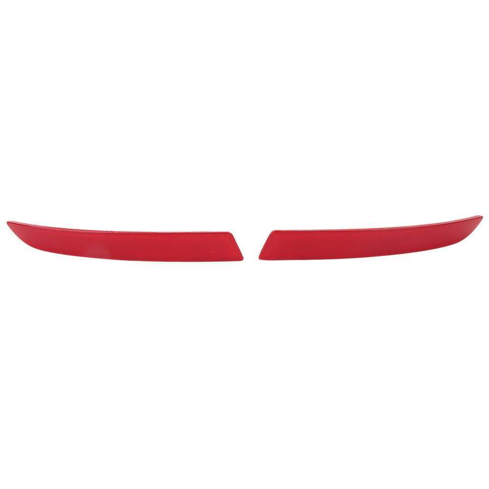 Pair Rear Bumper Reflector For Bmw 5-Series F10 Lci F18 2012-2016 Red 8011354213017