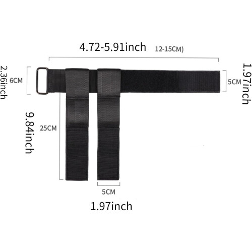 Adjustable Weight Dumbbell Ankle Strap Nylon Leg Extension Attachment For Exerciser Power Training 2