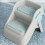 Step Stool For Children Foldable Bathroom Stool Not Slip Base Space Saving Toddler White And Blue 2