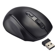 Trådlös mus för bärbar dator, PC, Chromebook, Mac, MacBook, tyst trådlös mus med USB-nanomottagare, sidoknapp, halkfri rulle