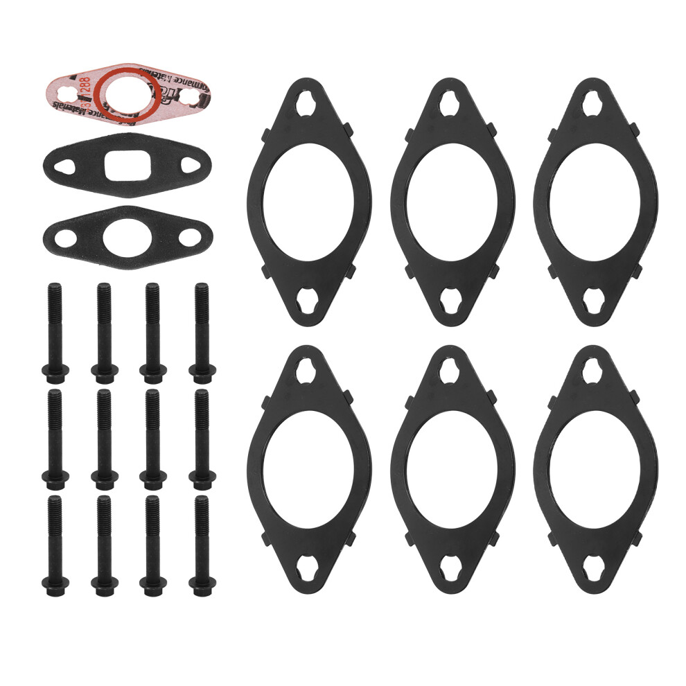 Exhaust Manifold Gasket With Bolts For Cummins Isl Qsl 8.3L 8.9L 3937479 9481354215820