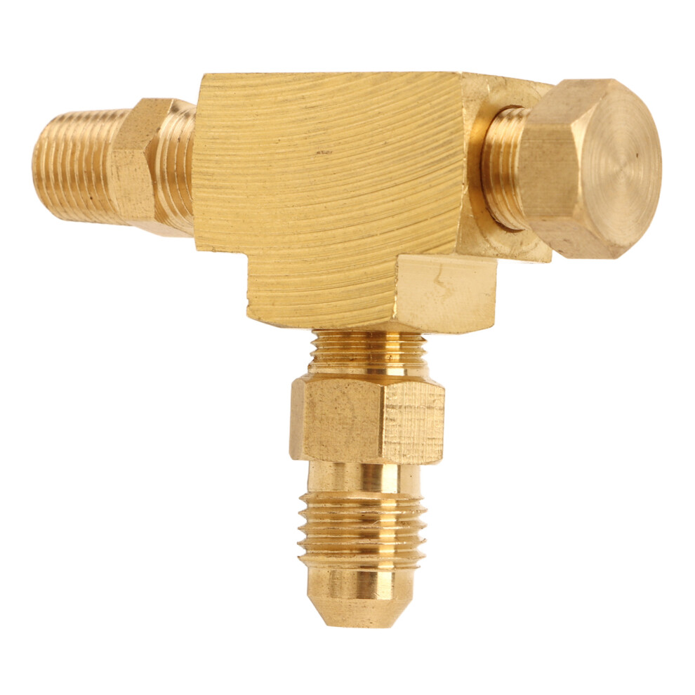 Long-Lasting Brass Tee Adapter 4An 1/8In Npt For Oil Feed Lines 9321354215898