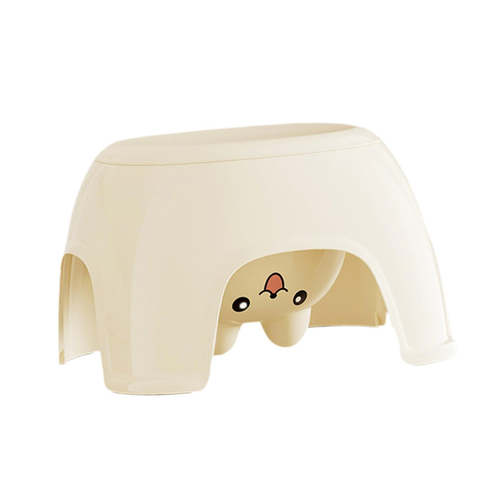 Children's Chair Footrest Step Stool, White, For Bathroom And Kindergarten