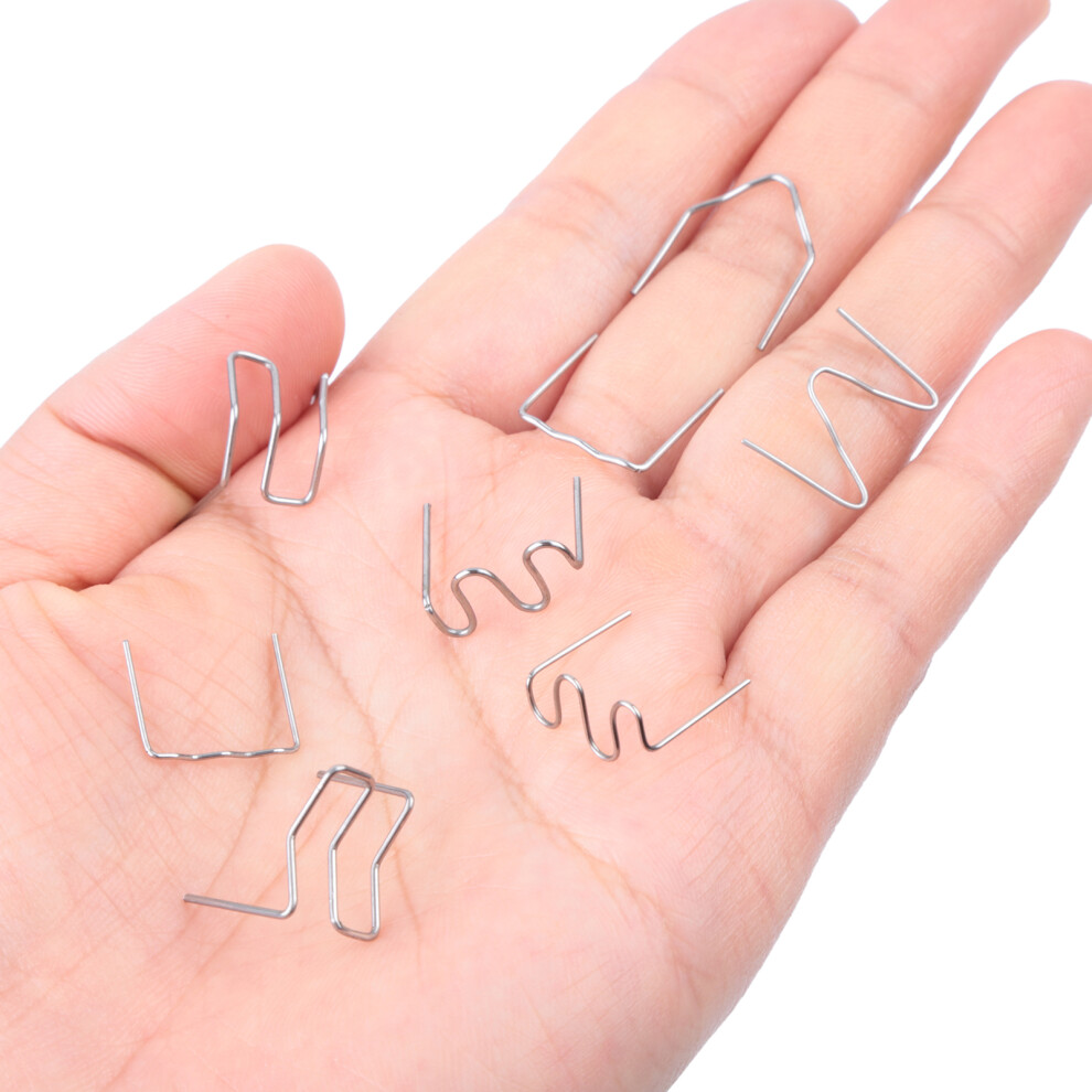 1200Pcs Plastic Repair Staples Set With Storage Box, Stainless Steel, 4 Types 4951354218589
