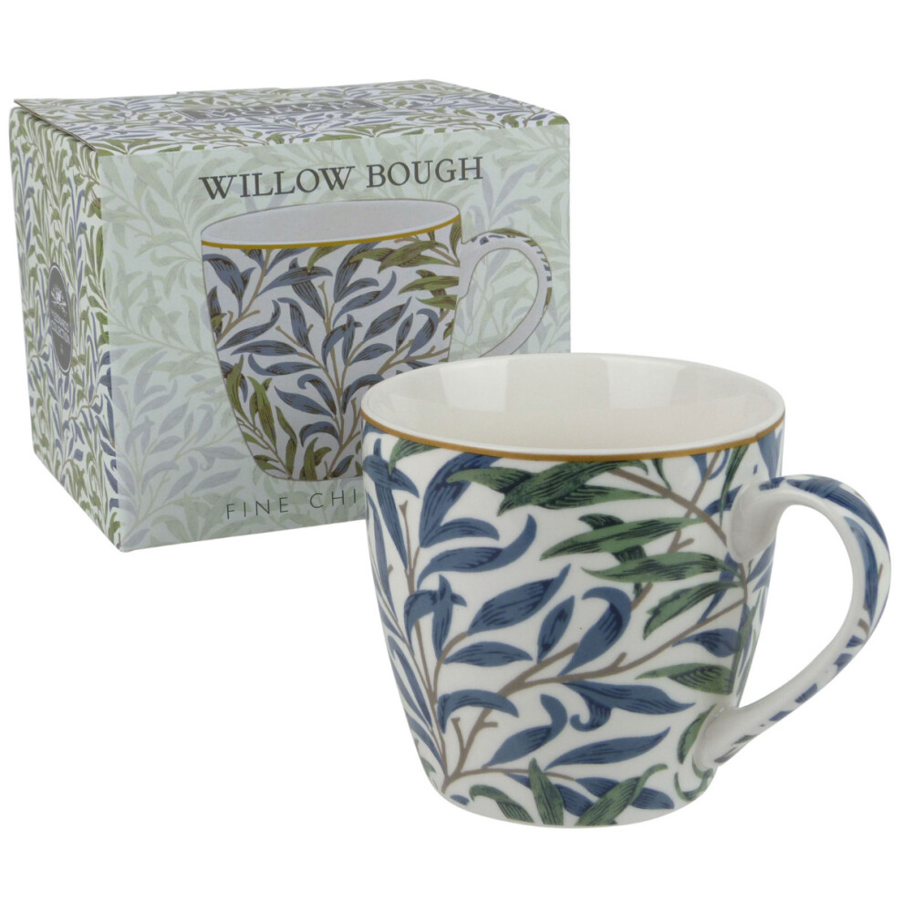 The Leonardo Collection William Morris Willow Bough China Breakfast Mug 400 Ml