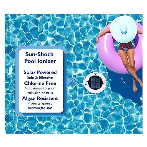 Swimming Pool Filter Ionizer Solar Powered Copper Silver Ion Technology For Algae Removal And Disinfection 1