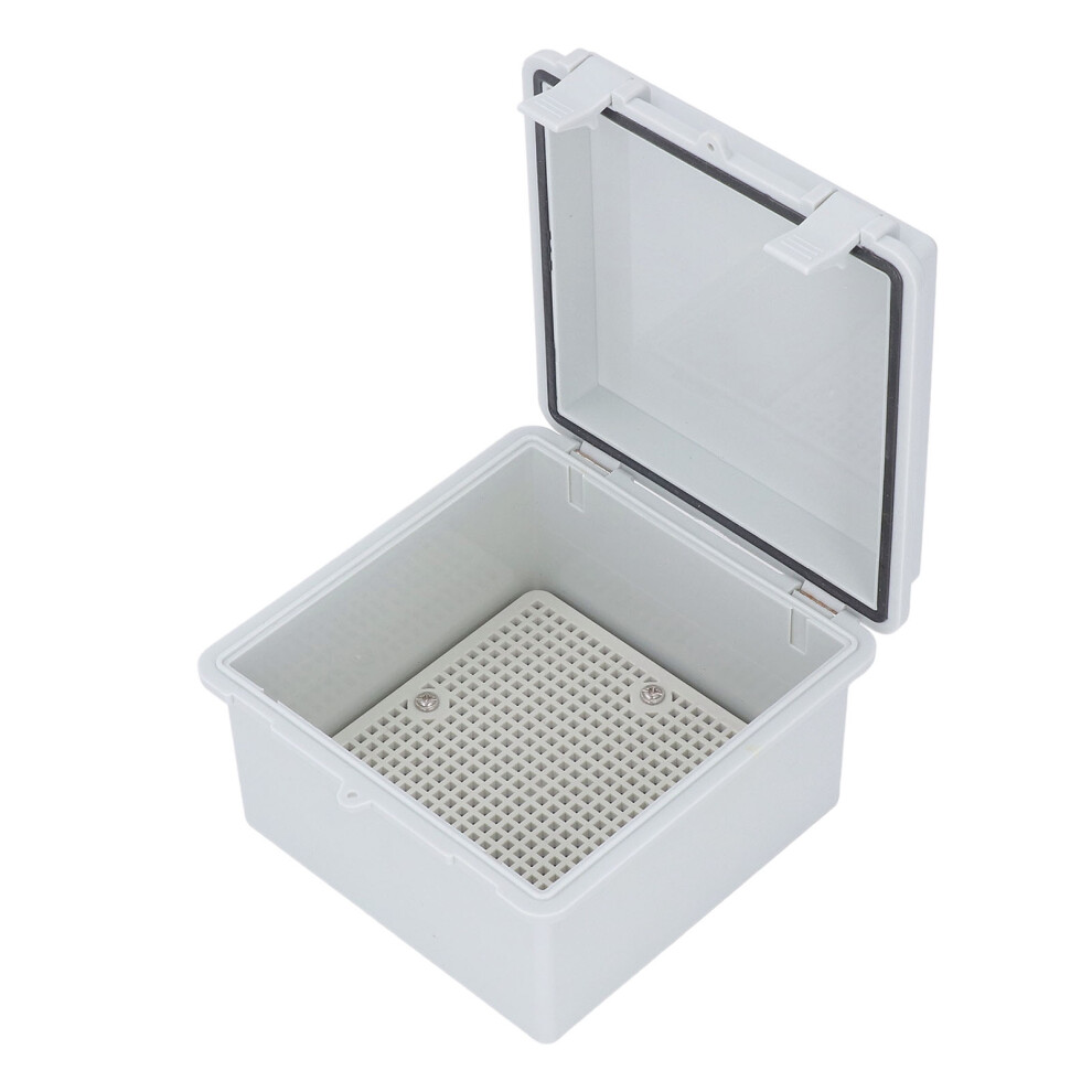 Ip67 Waterproof Junction Box With Hinge Cover, Abs Plastic, 150X150x90mm Gray 9301354224601