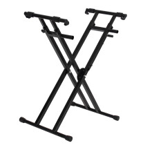 Piano Keyboard Stand X Stand, Adjustable Height Digital Piano Stand, Sturdy Portable Black for Adults and Teens