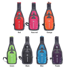 Wasserdichte Umhängetasche Brusttasche 18x7x35cm Reisetasche für Männer und Frauen