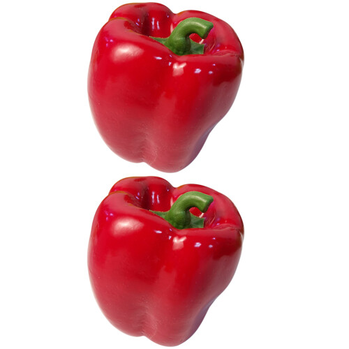 2 künstliche paprika, falsches gemüse, simulation paprika 2