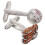 1 Paar Metalen Baseball Manchetknopen 11