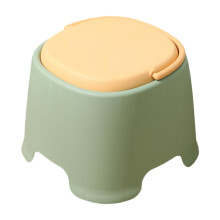 Stackable Small Stool Non-Slip Thick Portable For Toilet, Living Room And Bedroom Green